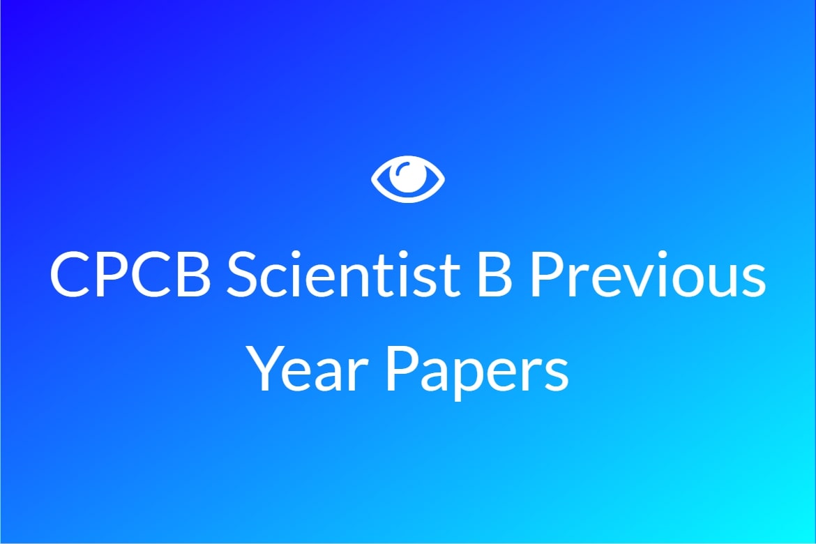 CPCB Scientist B Previous year paper
