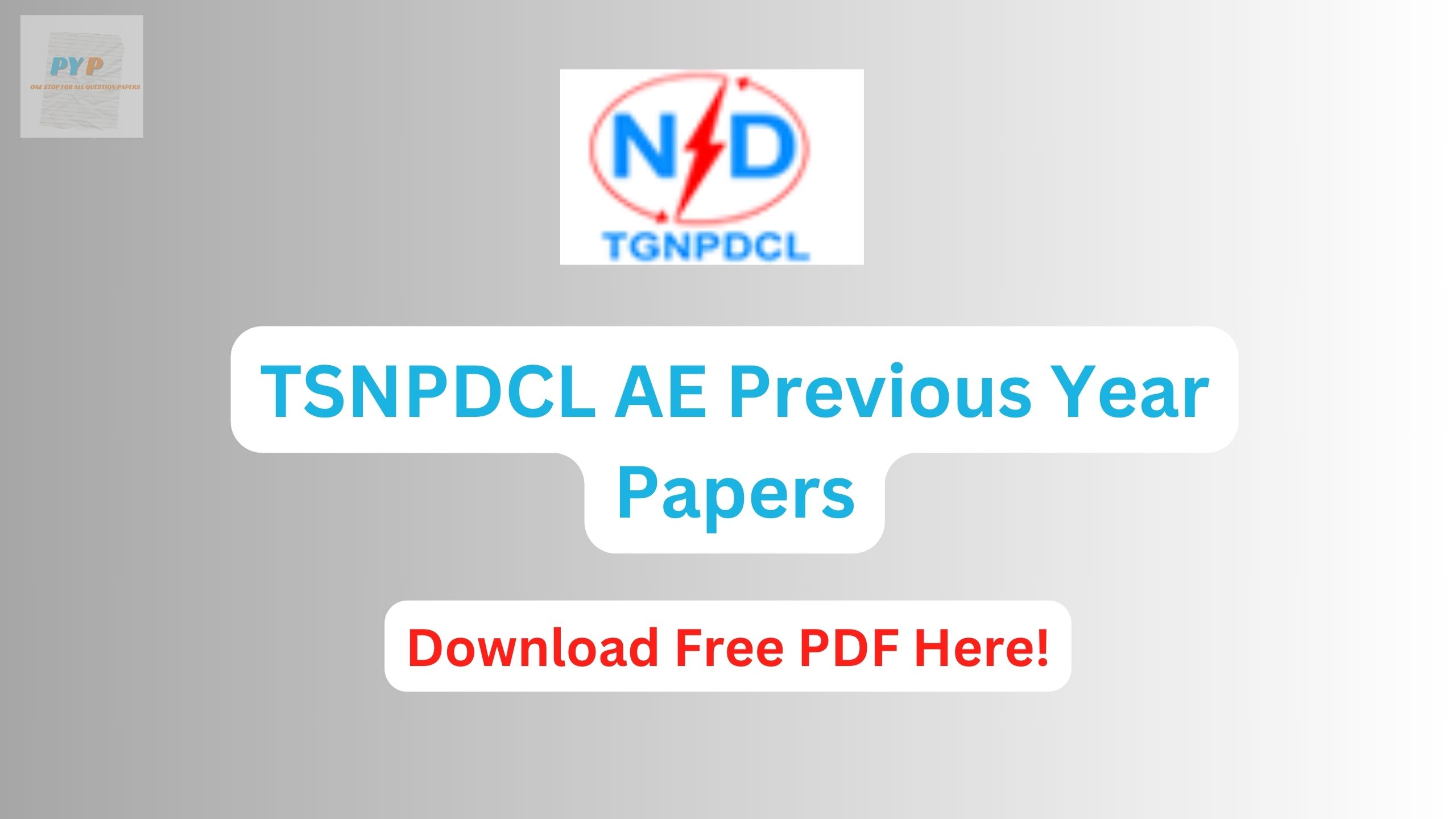 TSNPDCL AE Previous Year Papers