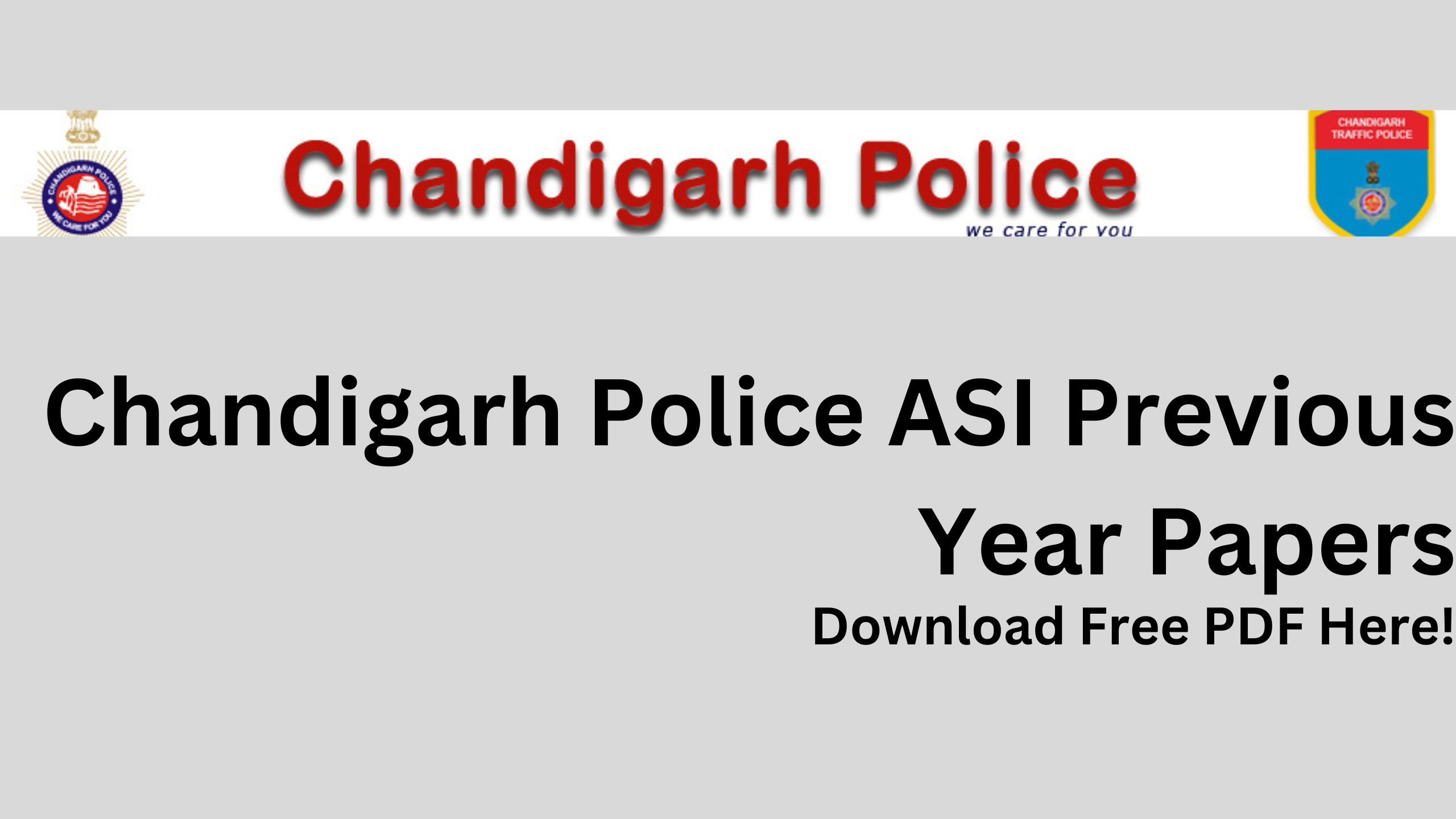 Chandigarh Police ASI Previous Year Papers