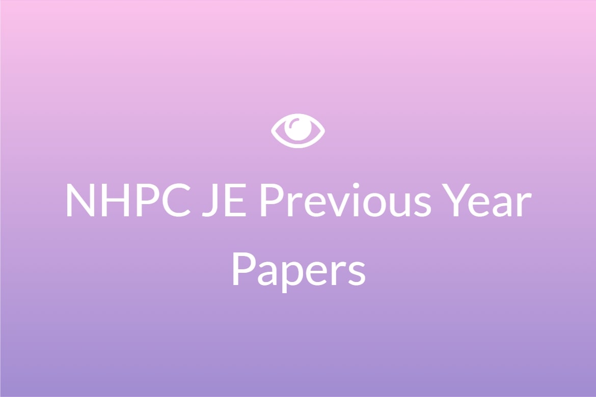 NHPC JE Previous Year Papers
