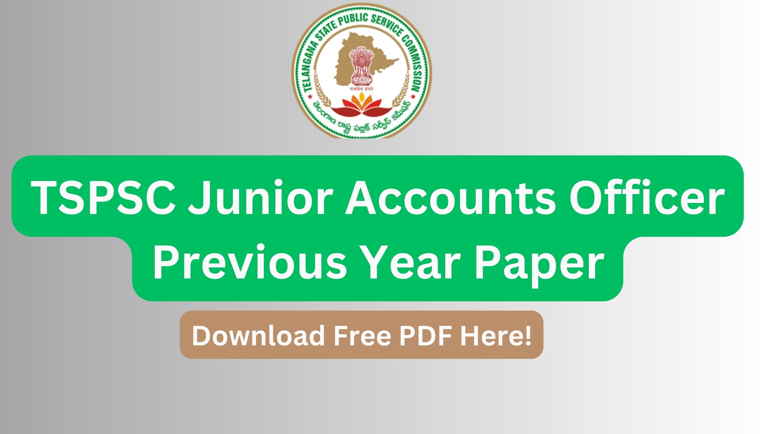 TSPSC Accounts Officer Previous Year Papers - Get Direct Link to Download Free PDF, Benefits of Checking Telangana Accounts Officer Previous Year Paper Here.