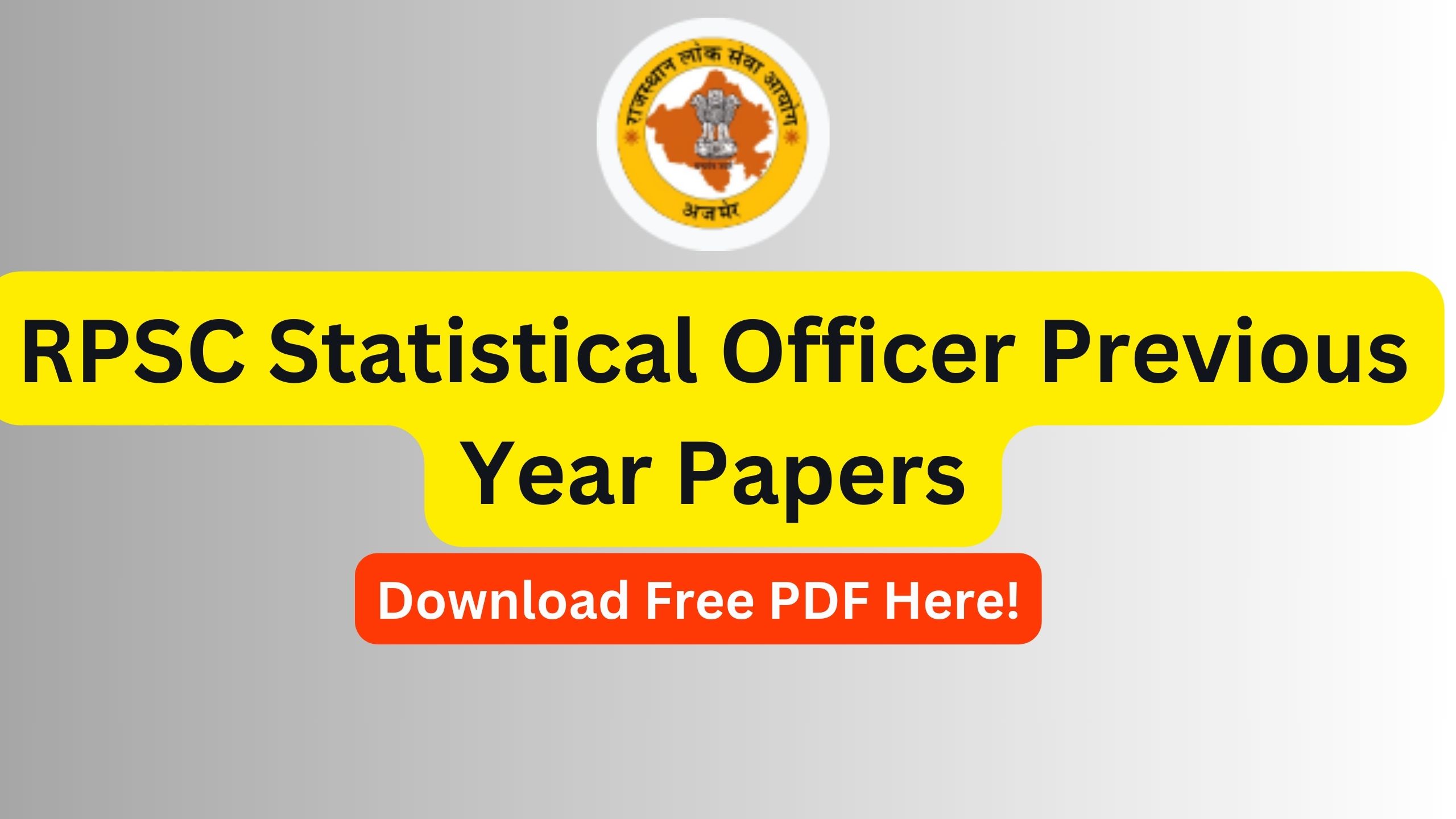 RPSC Statistical Officer Previous Year Papers