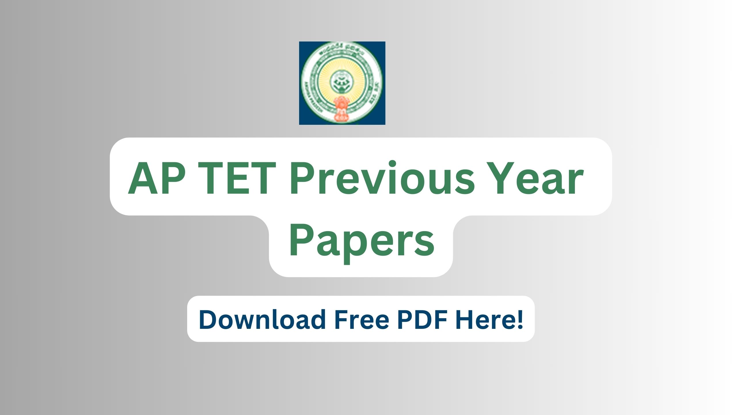 AP TET Previous Year Papers
