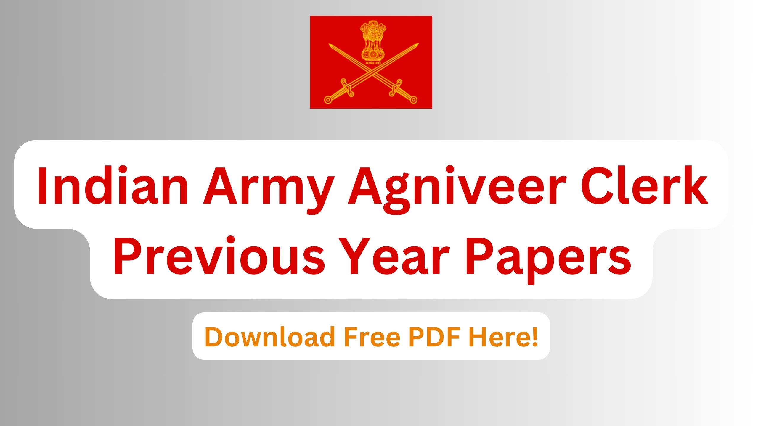 Indian Army Agniveer Clerk Previous Year Papers, Download Old Paper Here!