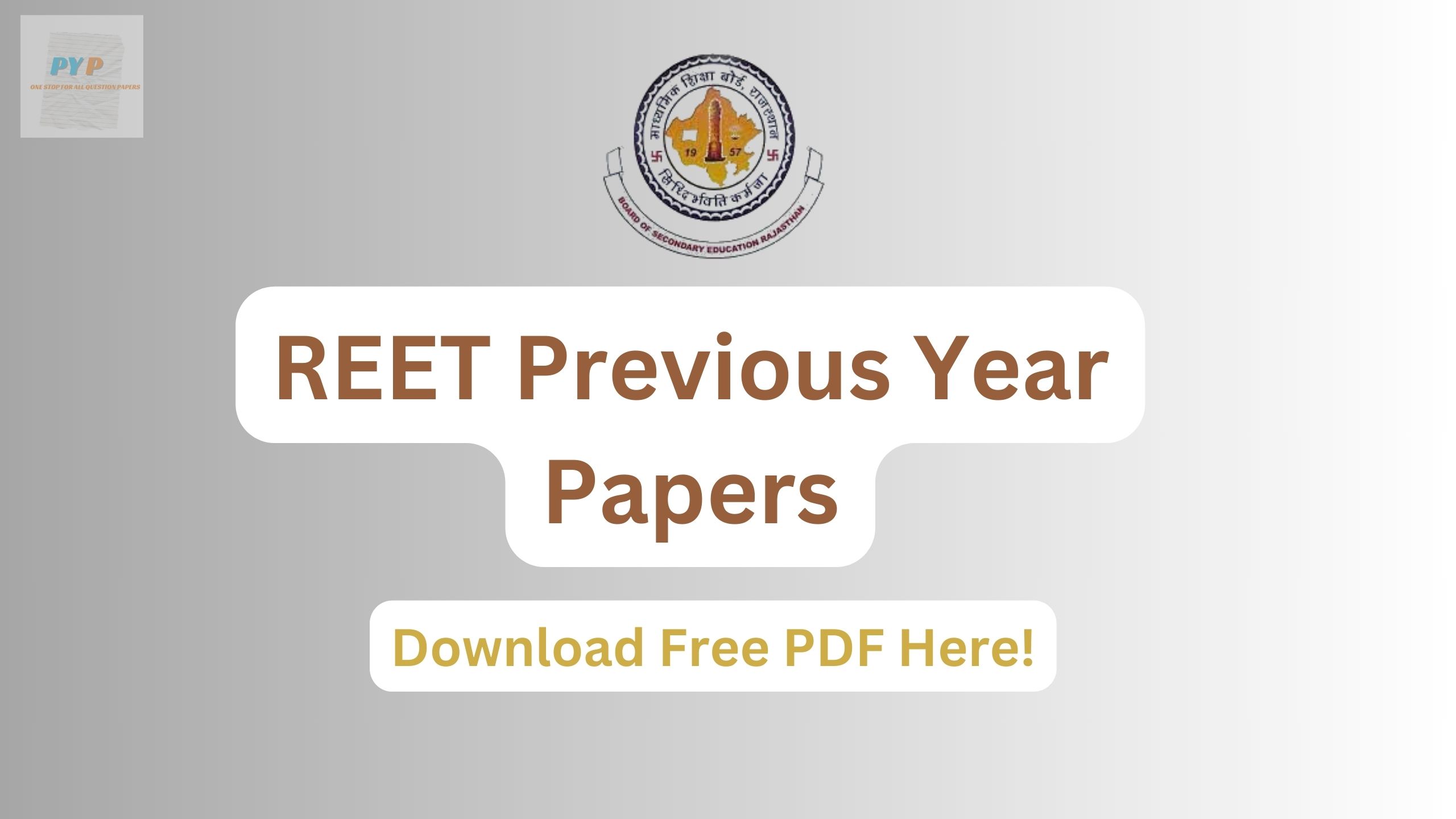 REET Previous Year Papers